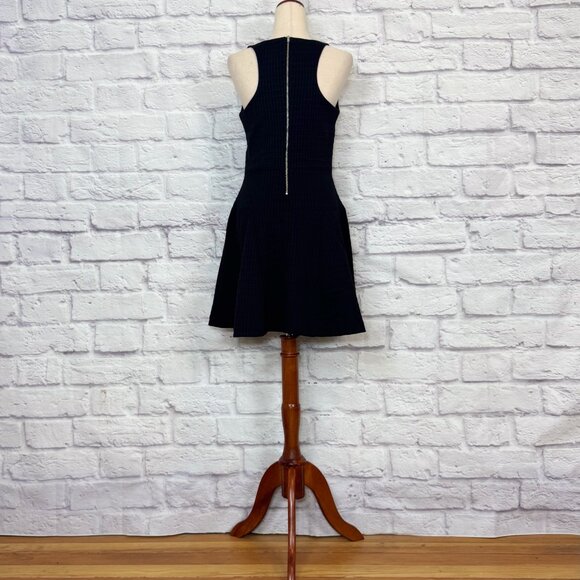 Banana Republic Black Waffle Knit Dress - Picture 2 of 6